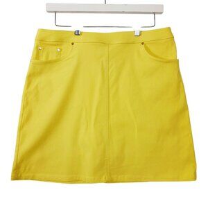 Hearts of Palm, Yellow Skort, Size 10, Mid Rise, Classic Style, Regular Fit